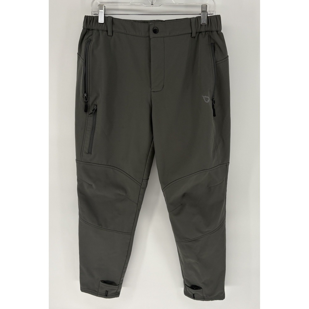 Baleaf Softshell Pants Men L (32X28) Gray Utility Tech Pants Stretch Gorpcore